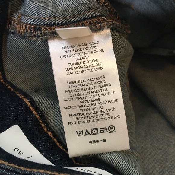 NEW!! Anthropologie PILCRO High Rise Snake Trims Dark Wash Skinny Jeans Size 30 - Picture 15 of 16